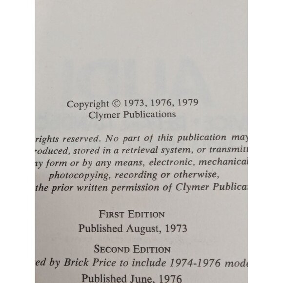 Clymer Publications Audi Service Repair Handbook Tools Series 1970-1977 - Picture 6 of 9